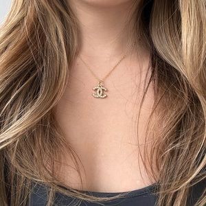 Vintage Chanel pendant repurposed necklace